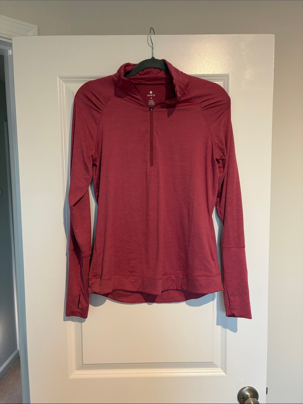 Apana Dusty Rose Quarter-Zip Pullover